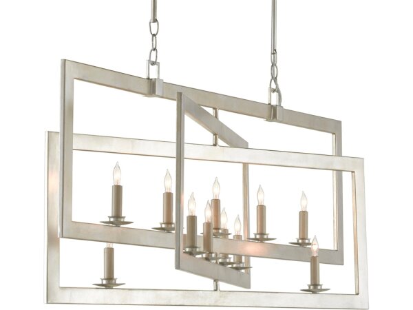 Middleton Rectangular Silver Chandelier - Image 2