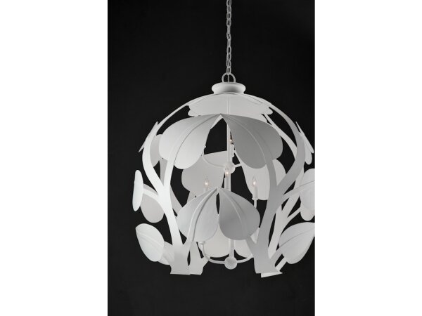 Plumeria White Orb Chandelier - Image 3