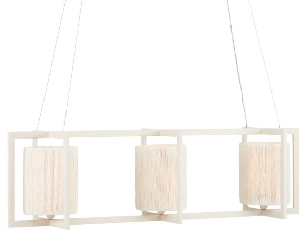 Monreale White Rectangular Chandelier - Image 3