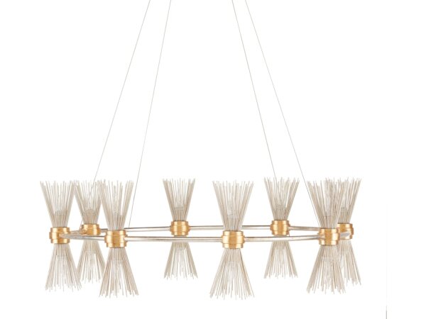 Novatude Gold and Silver Chandelier - Image 2