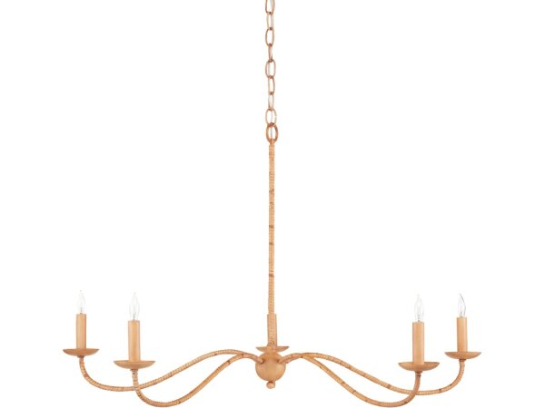 Saxon Small Tan Chandelier - Image 2