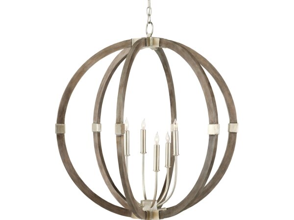 Bastian Gray Orb Chandelier - Image 3