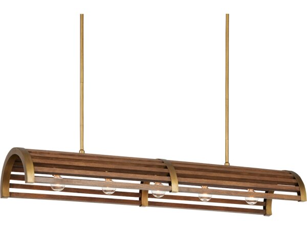 Woodbine Chestnut Rectangular Chandelier - Image 3