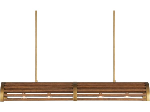 Woodbine Chestnut Rectangular Chandelier - Image 4