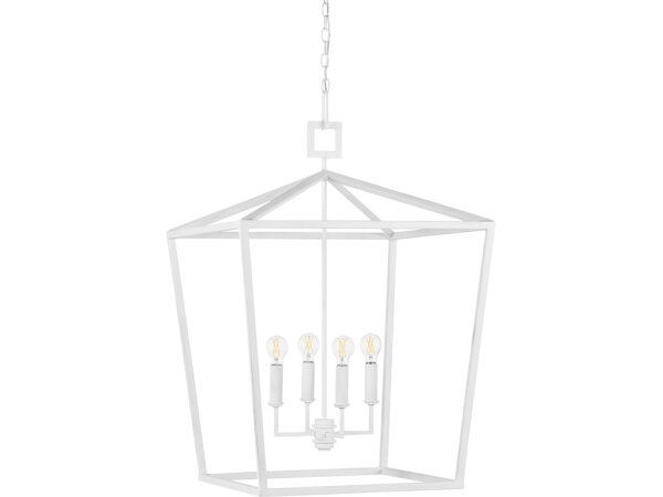 Denison Grande White Lantern - Image 3