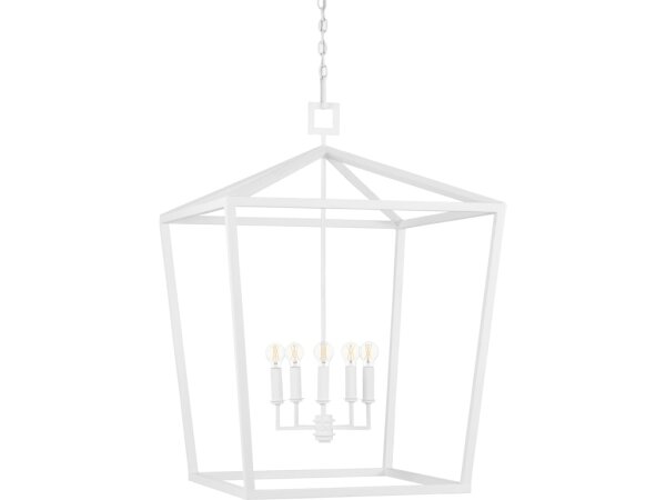 Denison Large White Lantern - Image 3