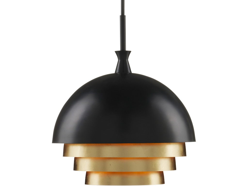 Salviati Large Black and Gold Pendant