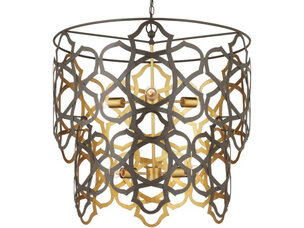 Mauresque Medium Bronze and Gold Chandelier - Image 3