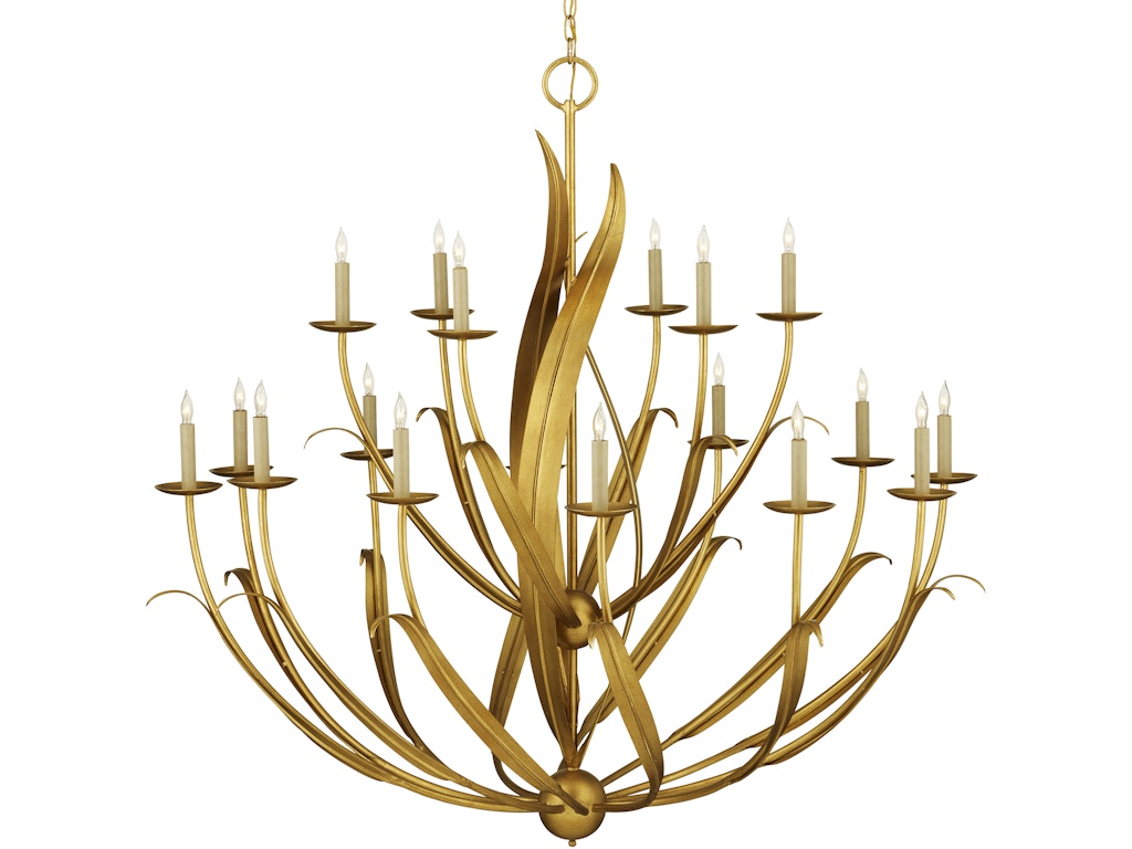 Menefee Large Gold Chandelier