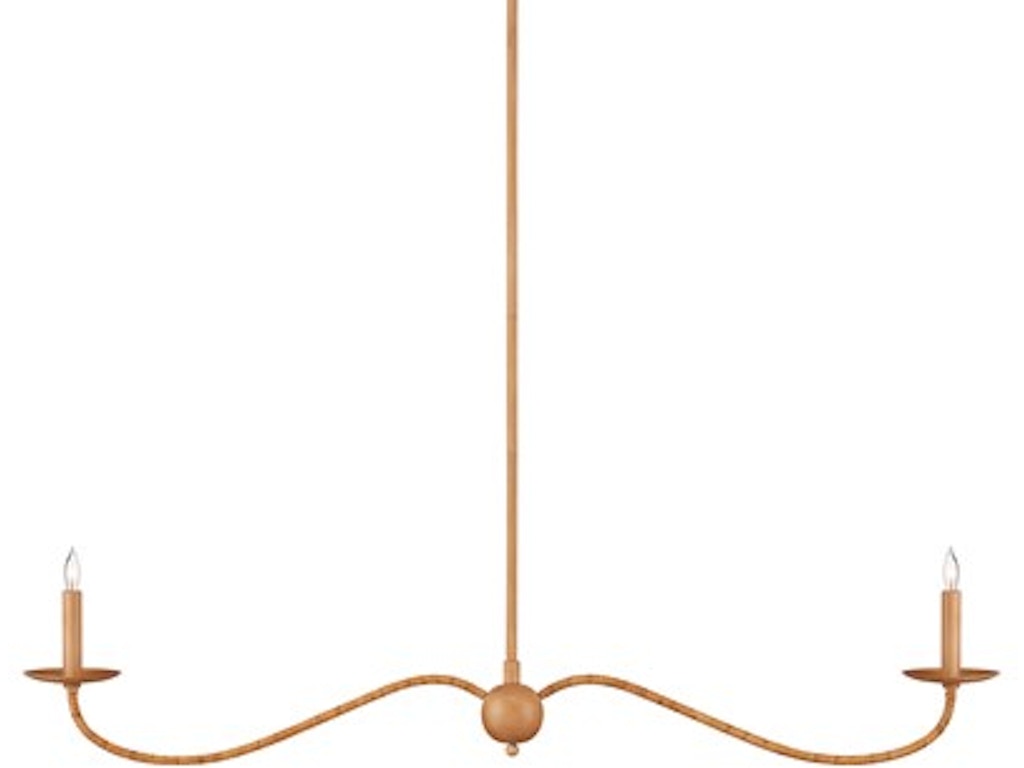 Saxon Linear Tan Chandelier