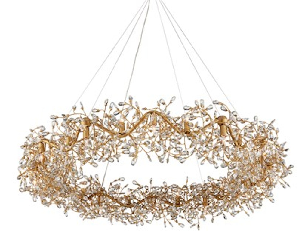 Crystal Bud Grande Ring Chandelier