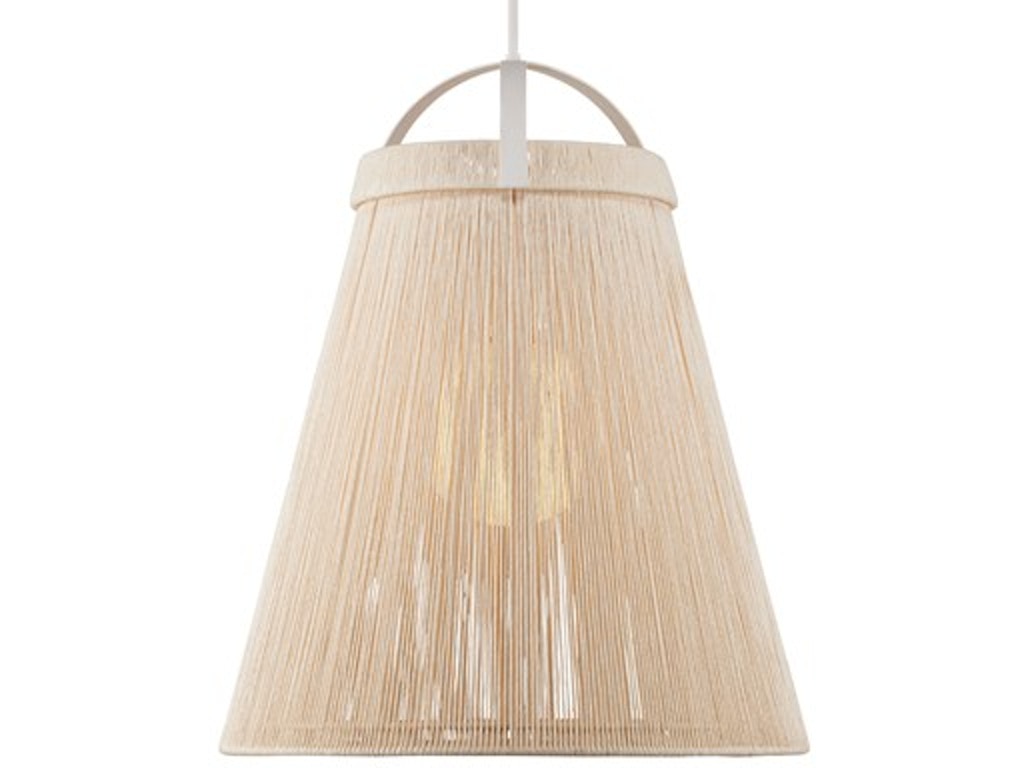 Parnell Large White Pendant