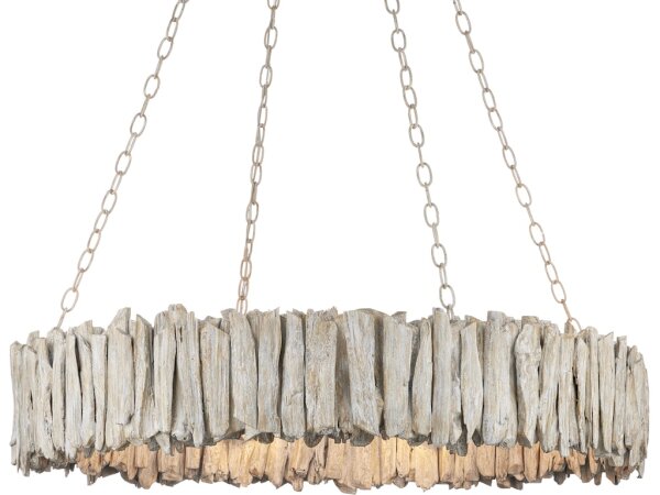 Driftwood Whitewash Ring Chandelier
