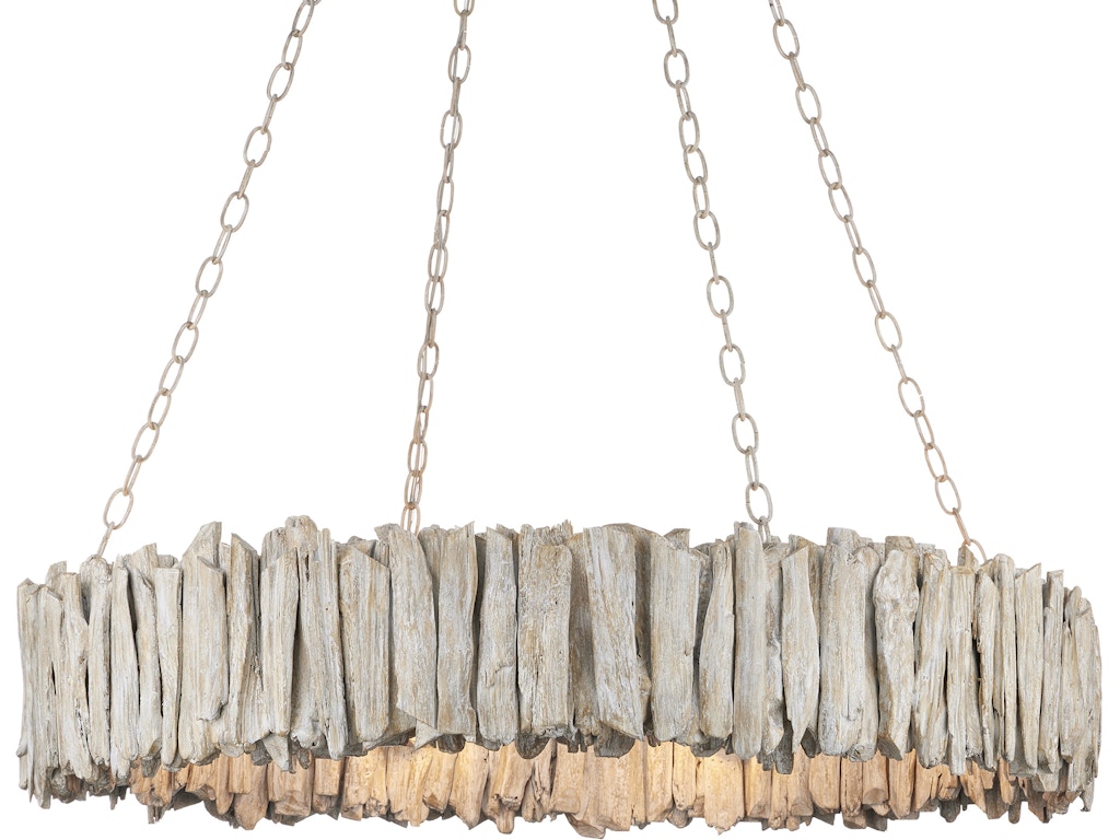 Driftwood Whitewash Ring Chandelier
