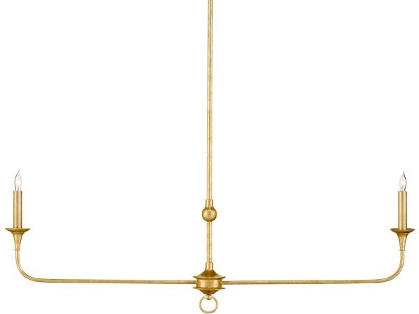 Nottaway Linear Gold Chandelier