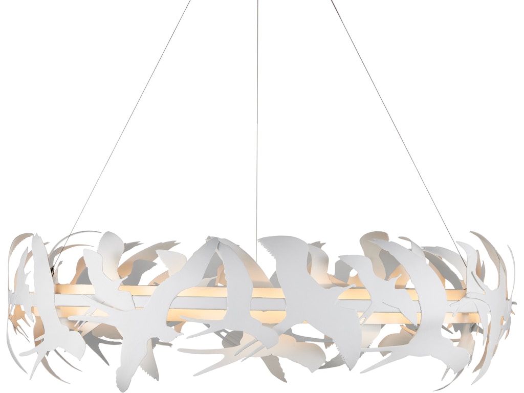 Tijereta White Chandelier
