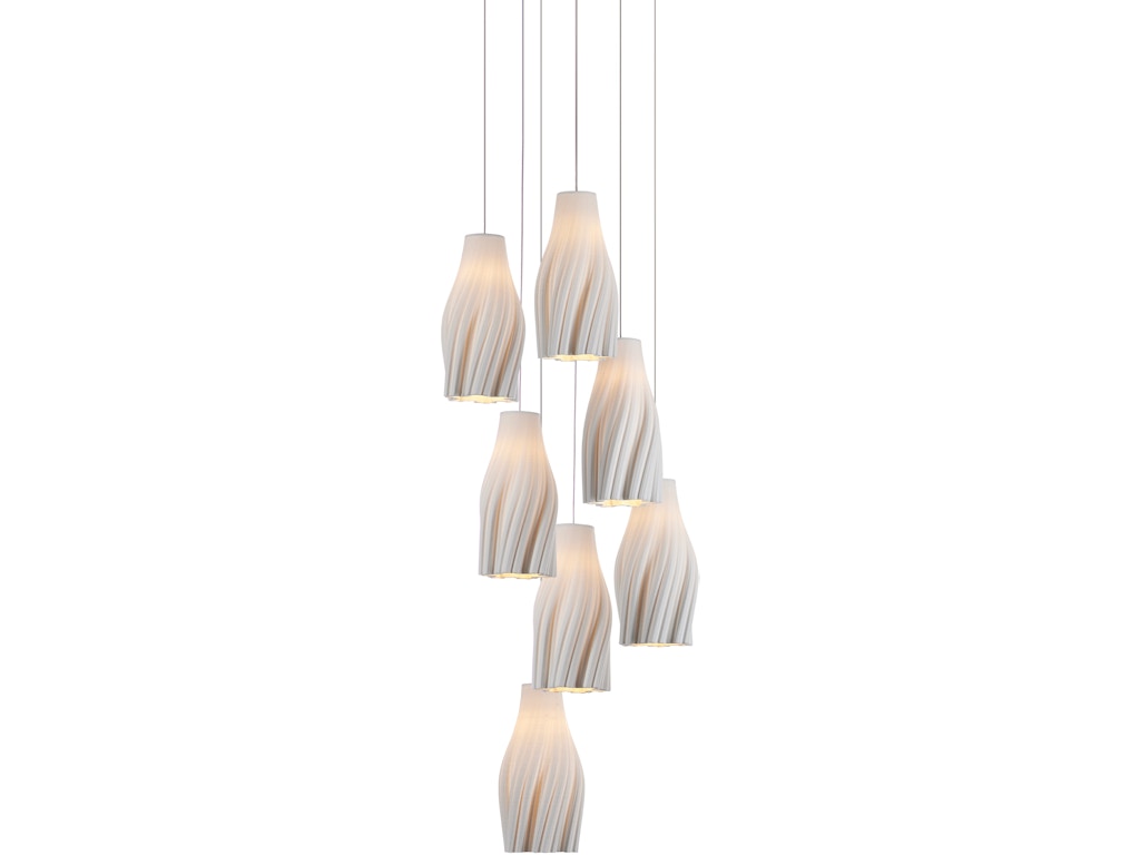 Posh 7-Light Round Multi-Drop Pendant