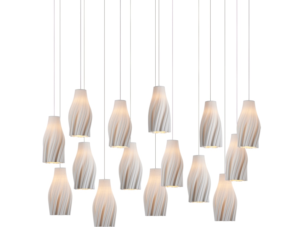 Posh 15-Light Linear Multi-Drop Pendant