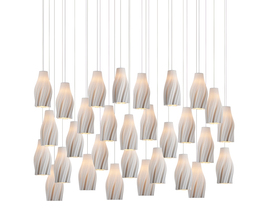 Posh 30-Light Linear Multi-Drop Pendant