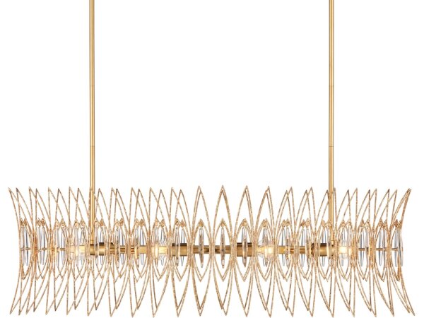 Marquise Oval Gold Chandelier