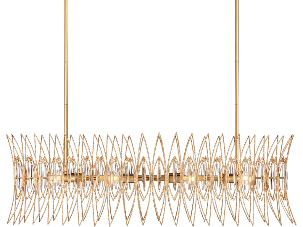 Marquise Oval Gold Chandelier