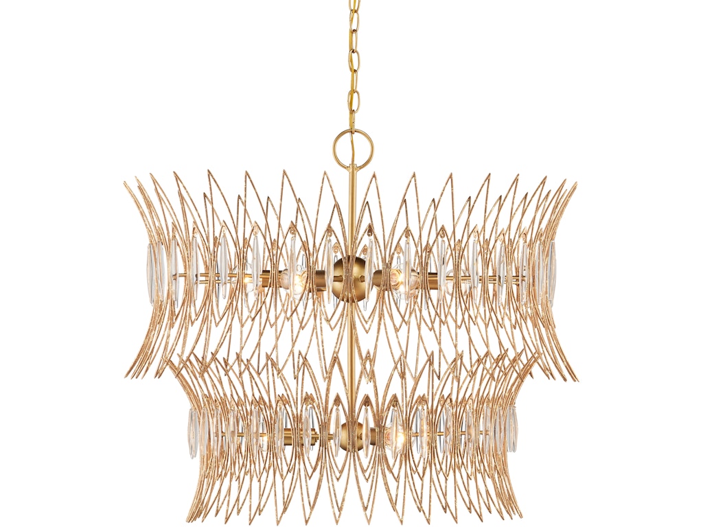 Marquise Medium Gold Chandelier