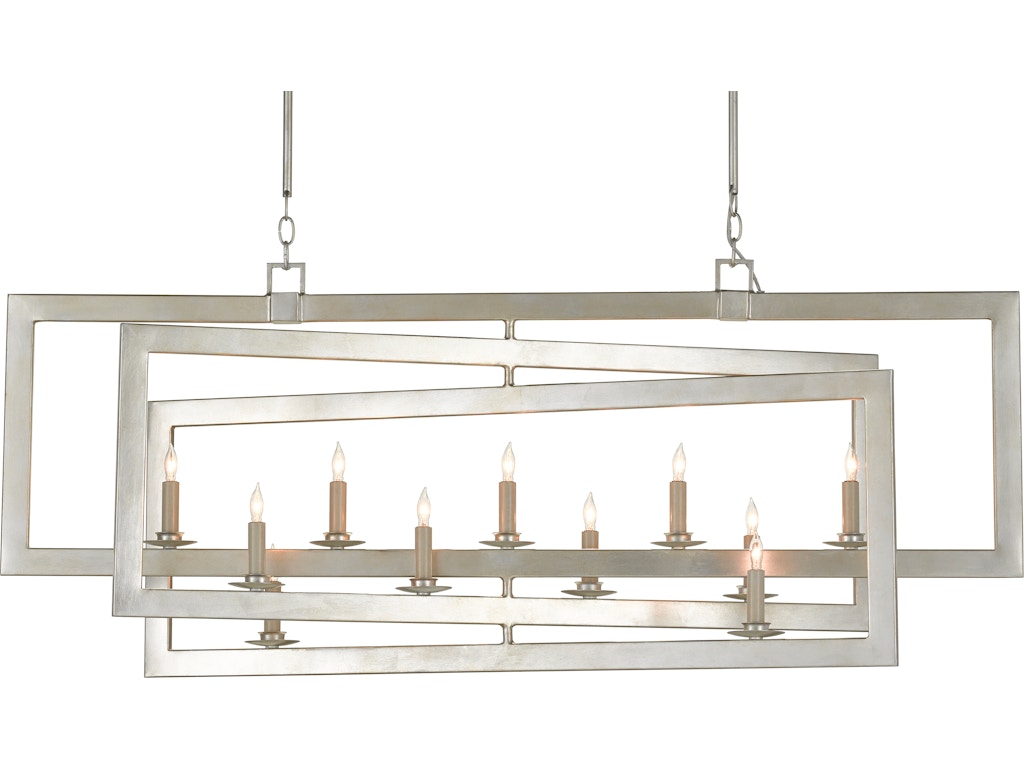 Middleton Rectangular Silver Chandelier