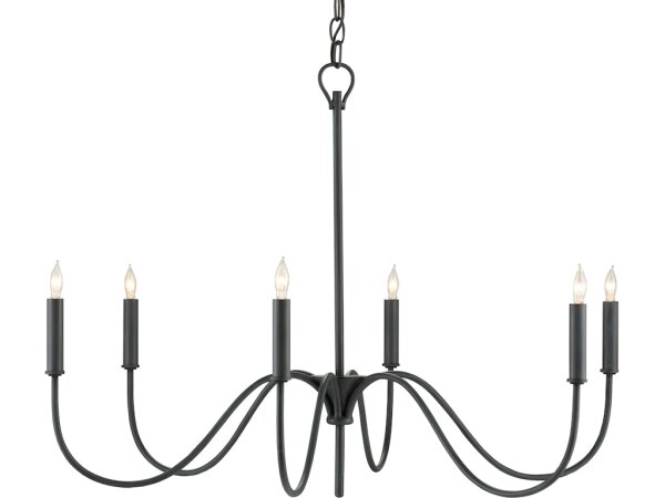 Tirrell Small Black Chandelier