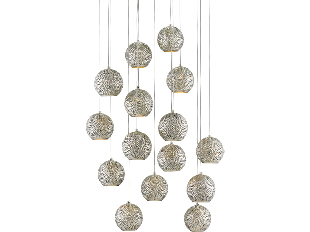 Giro 15-Light Round Multi-Drop Pendant