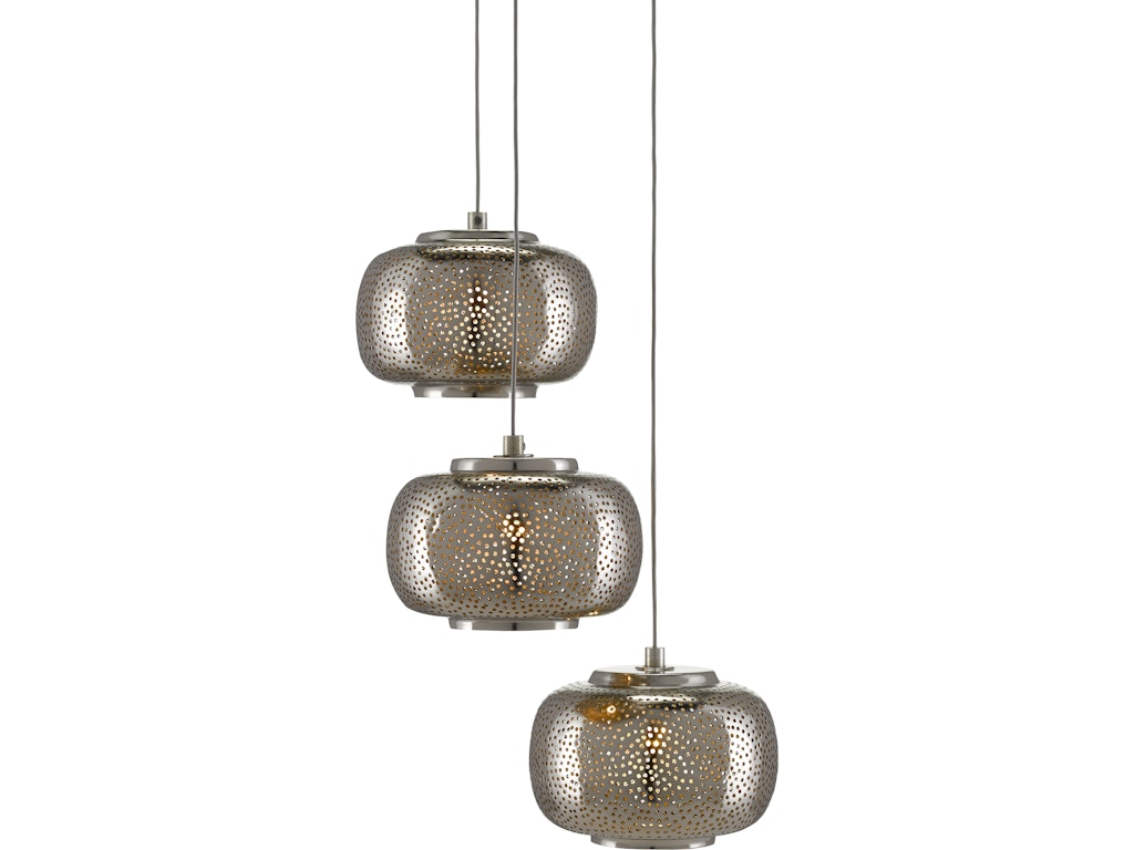 Pepper 3-Light Round Multi-Drop Pendant