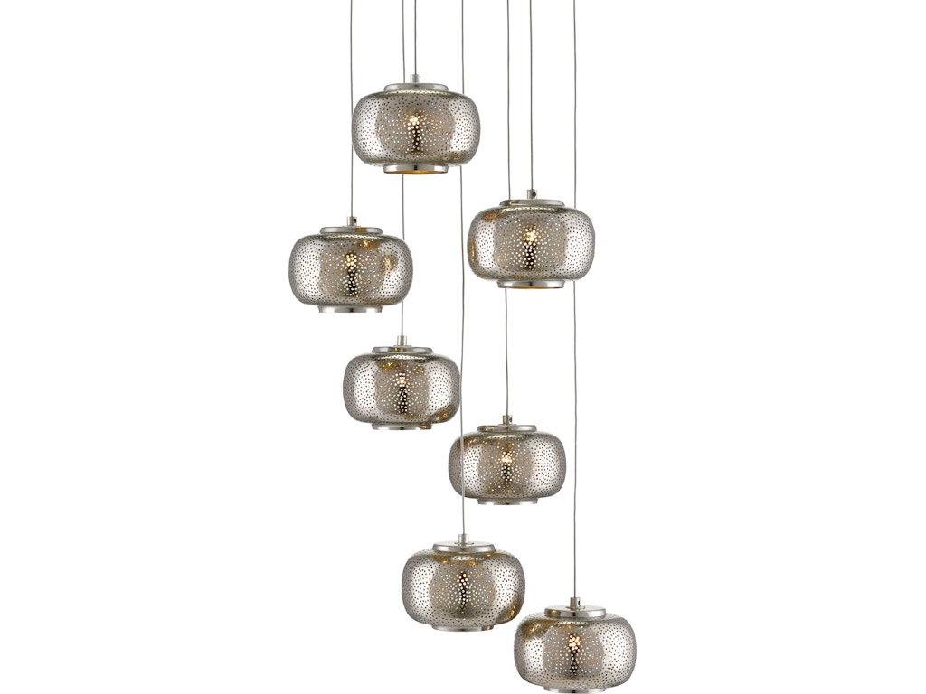 Pepper 7-Light Round Multi-Drop Pendant