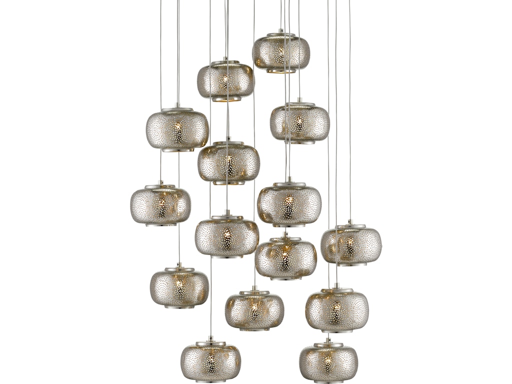 Pepper 15-Light Round Multi-Drop Pendant