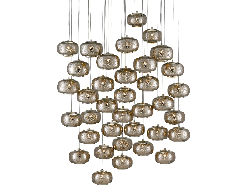 Pepper 36-Light Round Multi-Drop Pendant