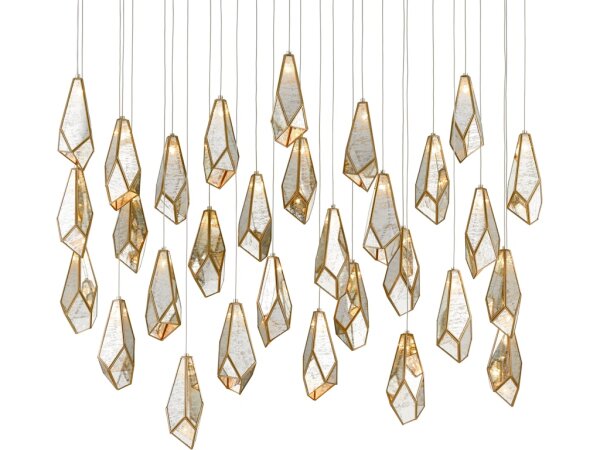 Glace Mirror 30-Light Linear Multi-Drop Pendant