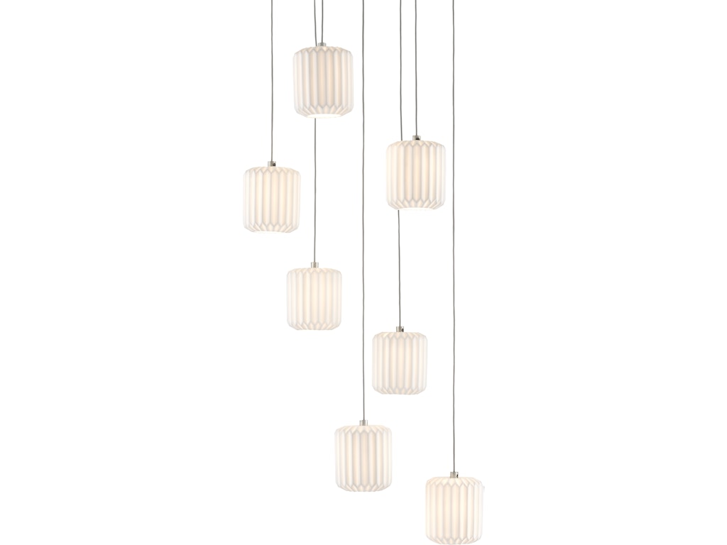 Dove 7-Light Round Multi-Drop Pendant