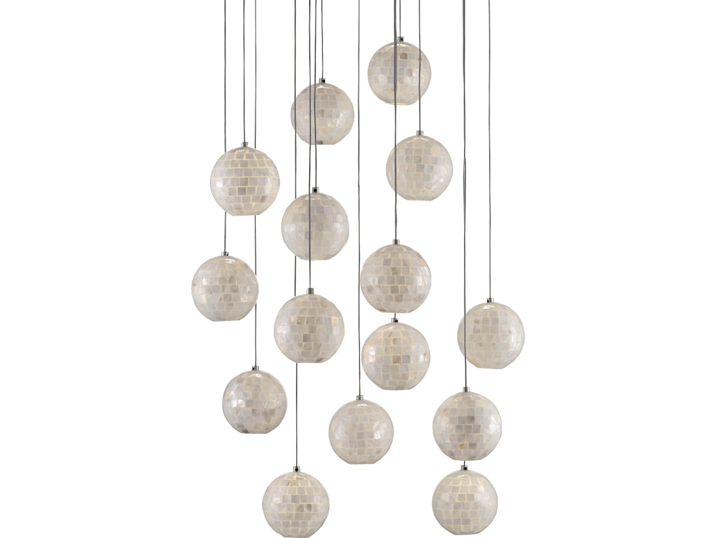 Finhorn 15-Light Round Multi-Drop Pendant