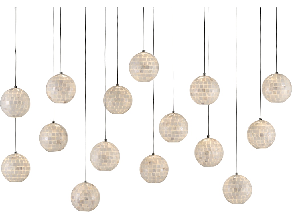 Finhorn 15-Light Linear Multi-Drop Pendant