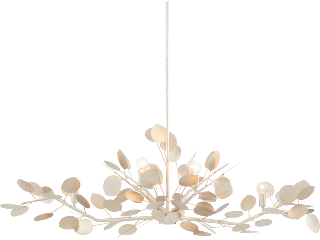Lunaria Silver Oval Chandelier