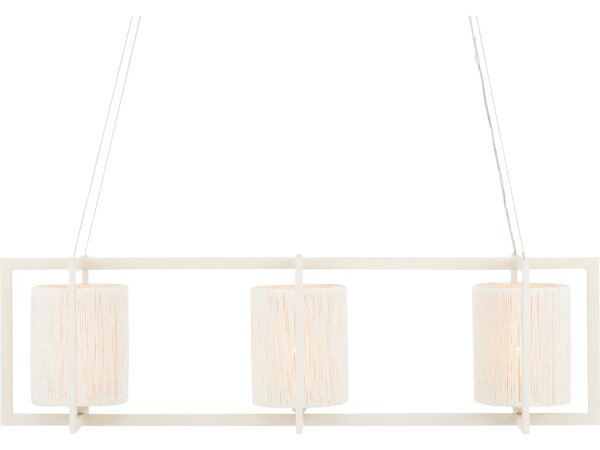 Monreale White Rectangular Chandelier