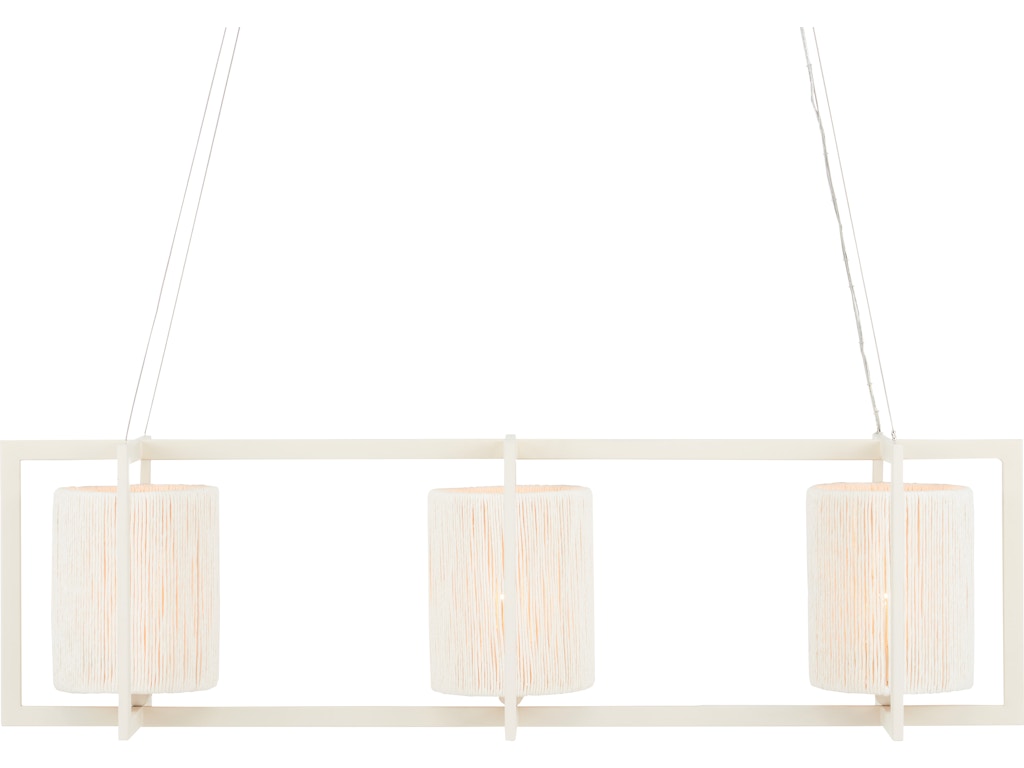 Monreale White Rectangular Chandelier