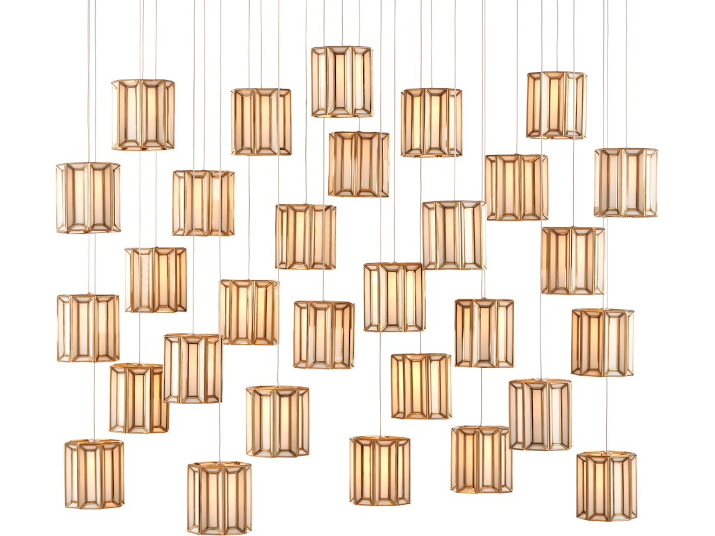 Daze 30-Light Linear Multi-Drop Pendant