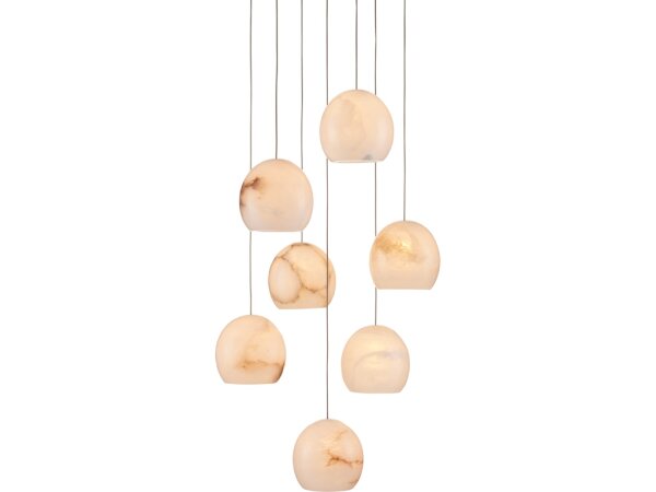 Lazio 7-Light Round Multi-Drop Pendant