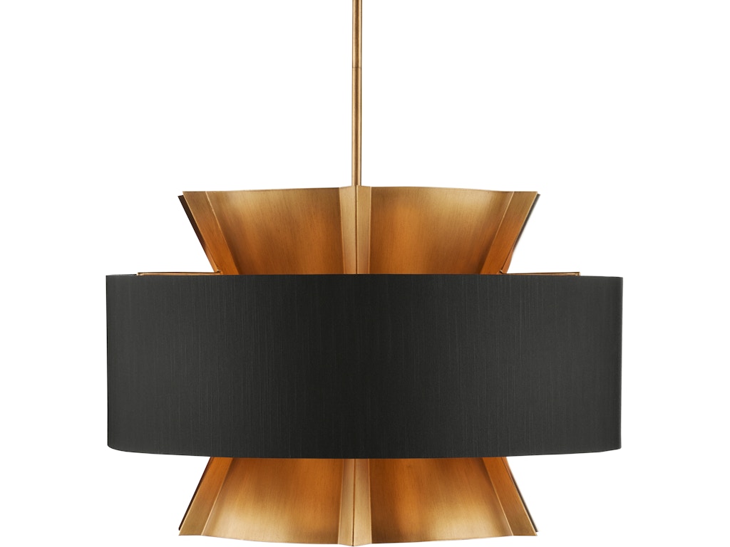 Oxenwood Brass and Black Chandelier