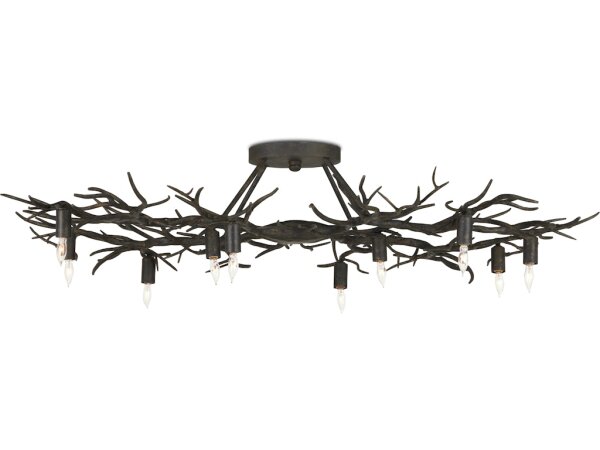 Rainforest Bronze Semi-Flush Mount