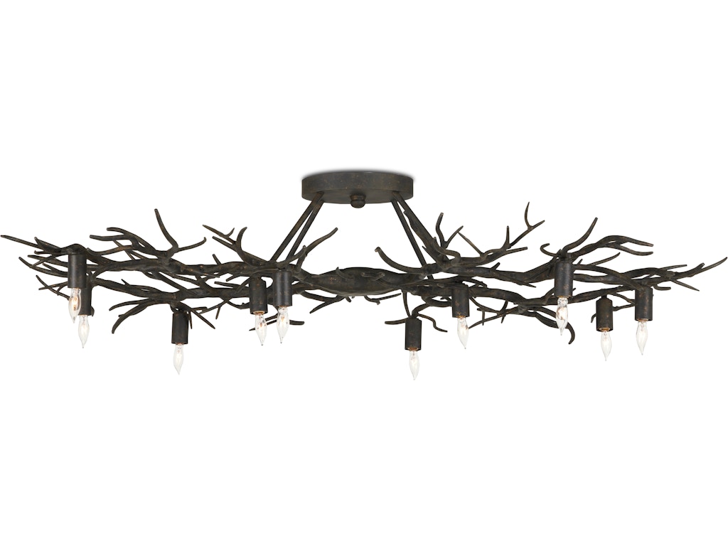 Rainforest Bronze Semi-Flush Mount