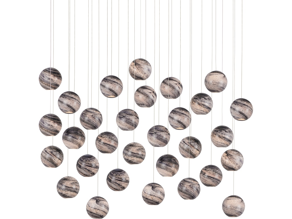 Palatino 30-Light Linear Multi-Drop Pendant