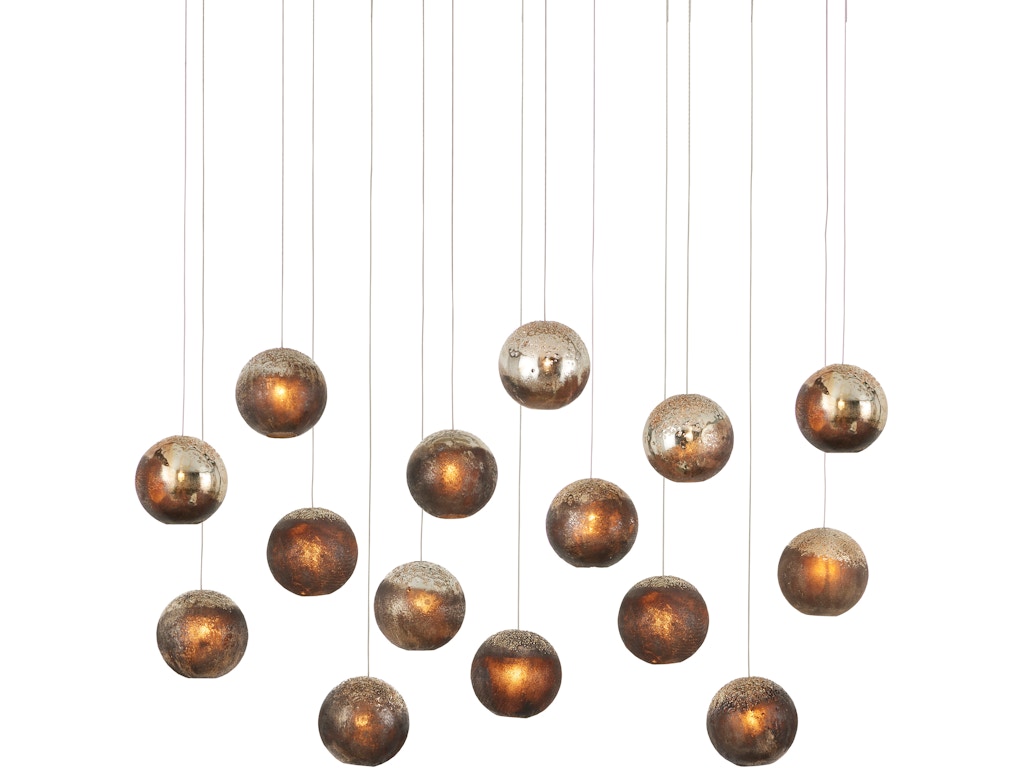 90001016 Pathos 15-Light Linear Multi-Drop Pendant - Image 1