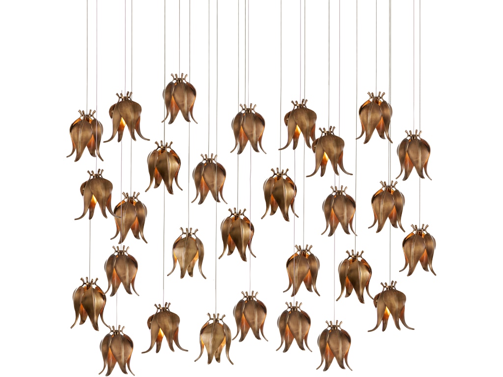 Iota 30-Light Linear Multi-Drop Pendant