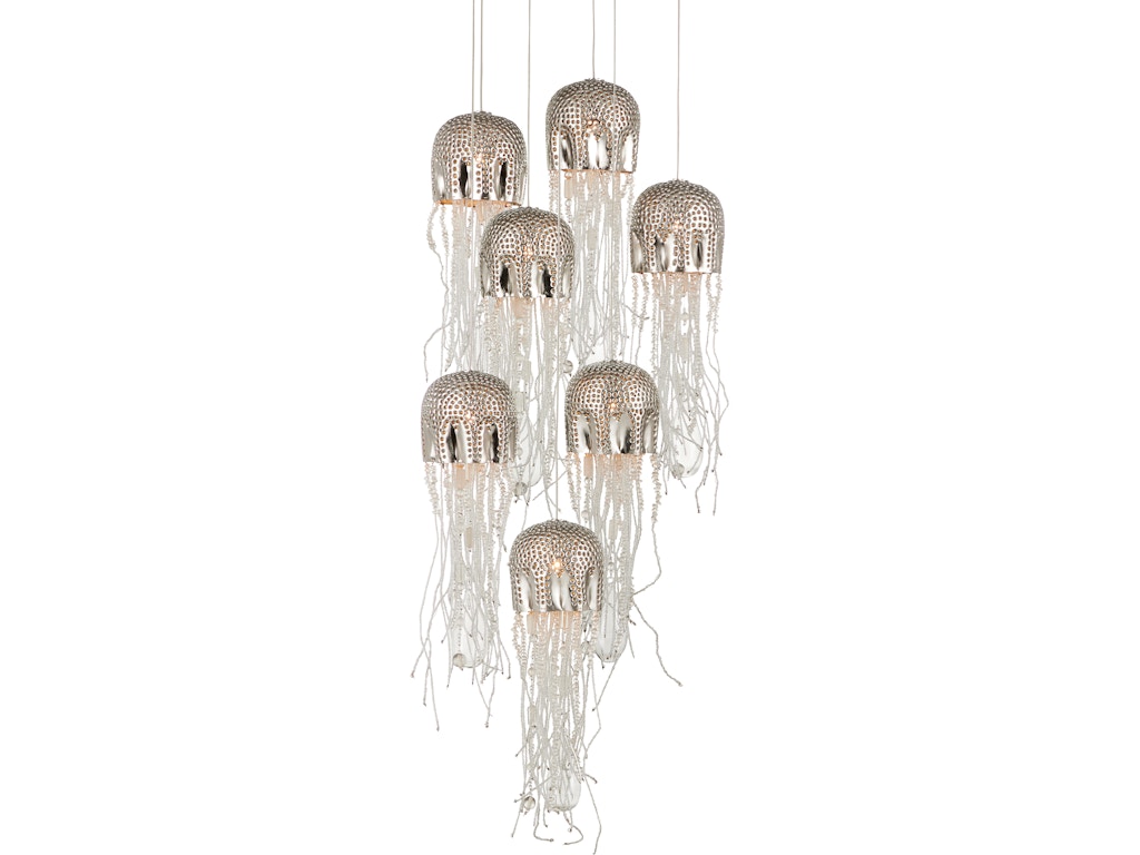 Medusa 7-Light Round Multi-Drop Pendant