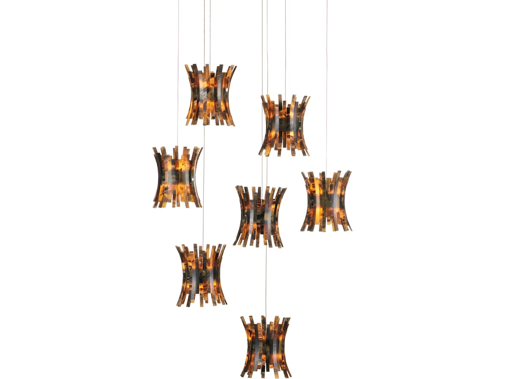 Alsop 7-Light Round Multi-Drop Pendant